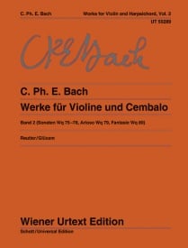 C P E Bach: Sonatas for Violin & Harpsichord Volume 2 published by Wiener Urtext